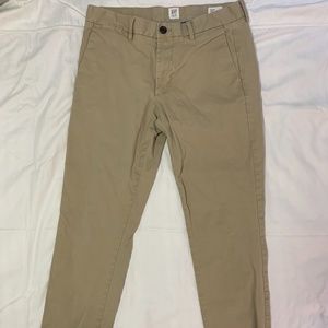 Gap men's slim fit chinos khaki slim 30 x 30